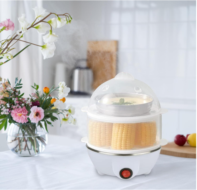EggMaster 7+ | Olla Eléctrica Multifuncional de Huevos y vegetales.