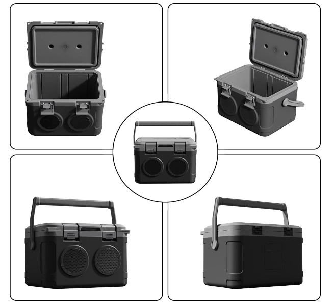 BeatBox Cooler™ | Nevera portátil con altavoz Bluetooth de 21 Litros.