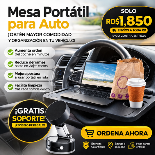 AutoDesk Pro | Mesa portatil para carro + Soporte Magnético GRATIS