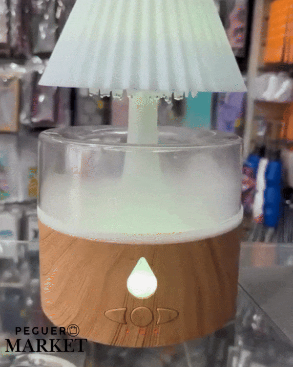 Cloud Rain™ | Humidificador con Lámpara de Cascada y Sonido Relajante