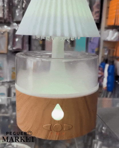 Cloud Rain™ | Humidificador con Lámpara de Cascada y Sonido Relajante