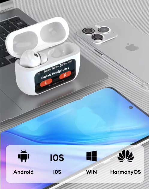 Auriculares A9 Pro Pantalla Táctil