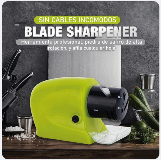 Afilador de cuchillas Swifty Sharp. Inalámbrico, motorizado.