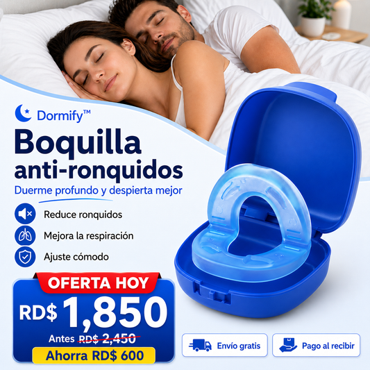 Dormify™ | Boquilla Anti-Ronquidos Pro Confort Sueño Profundo