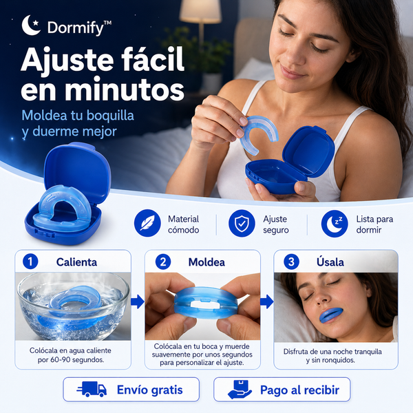 Dormify™  Boquilla Anti-Ronquidos Pro Confort Sueño Profundo
