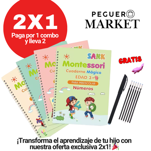 ReEscribeMagia™ | Cuaderno Mágico de Aprendizaje. OFERTA 2x1