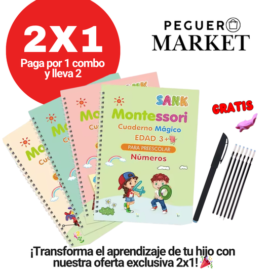ReEscribeMagia™ | Cuaderno Mágico de Aprendizaje. OFERTA 2x1