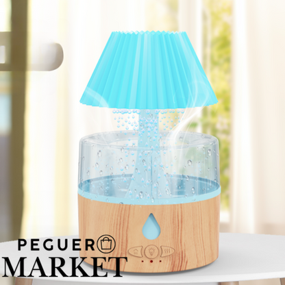 Cloud Rain™ | Humidificador con Lámpara de Cascada y Sonido Relajante
