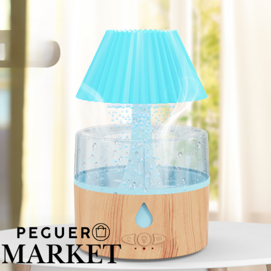 Cloud Rain™ | Humidificador con Lámpara de Cascada y Sonido Relajante