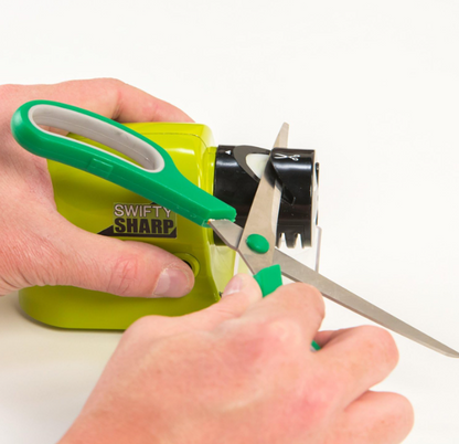 Afilador de cuchillas Swifty Sharp. Inalámbrico, motorizado.