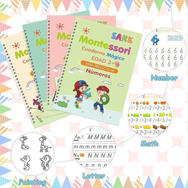Cuadernos Mágicos para Caligrafía Fácil